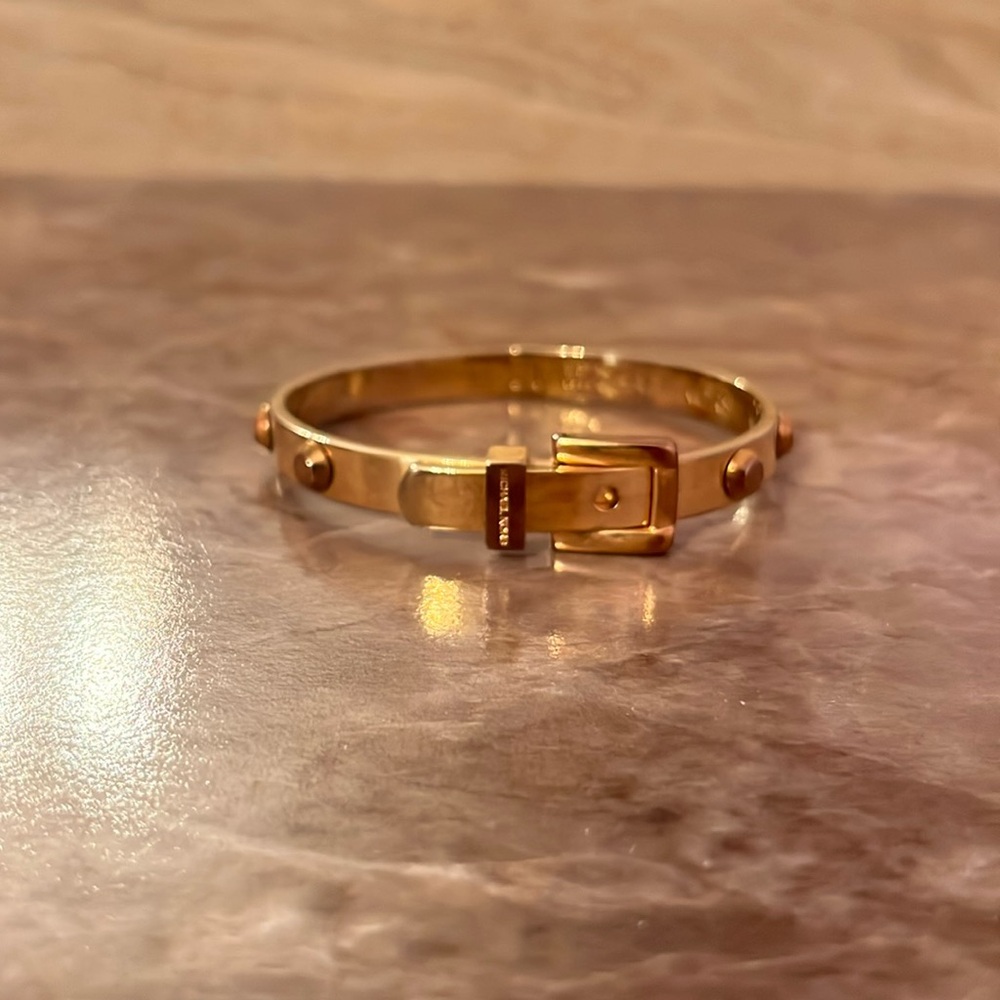 Michael Kors gold belt bracelet
